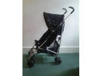 Mothercare Black Stroller Pushchair Buggy + raincover